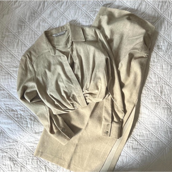 Zara linen skirt set - Picture 2 of 5